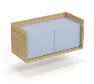 HALMAR Skrinka MOBIUS 2D prírodný orech/sivá