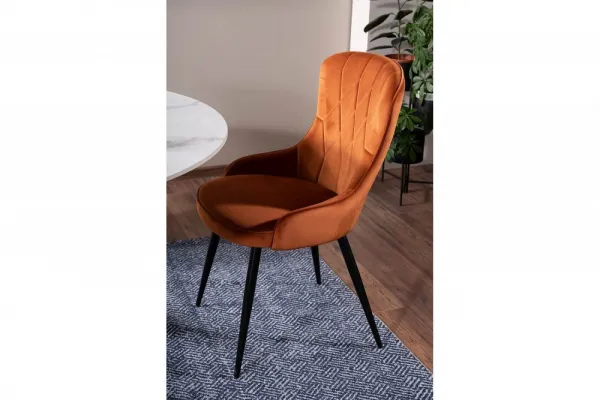 Jedálenská stolička LOTUS VELVET Signal Sivá