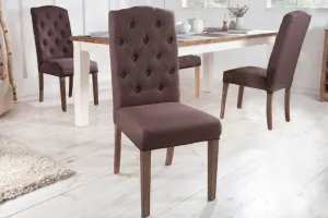 Chesterfield jedálenská stolička 2 ks FRIXON Dekorhome Béžová