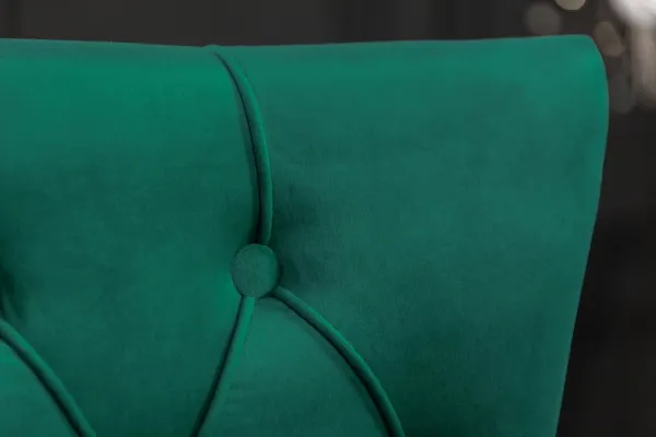 Chesterfield jedálenská stolička 2 ks FRIXON Dekorhome Modrá