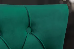 Chesterfield jedálenská stolička 2 ks FRIXON Dekorhome Modrá