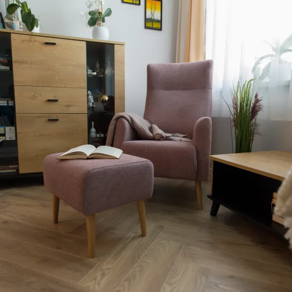 Ušiak kreslo SAMY Kondela Hnedá