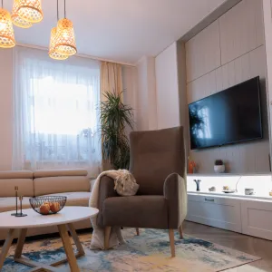 Ušiak kreslo SAMY Kondela Hnedá