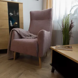 Ušiak kreslo SAMY Kondela Hnedá