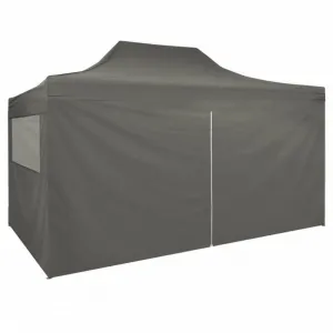 Skladací nožnicový párty stan s bočnicami 3x4,5 m Dekorhome Modrá