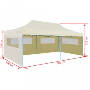 Skladací nožnicový stan 3x6 m Dekorhome Modrá