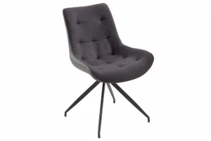 Invicta Kreslo Divani tmavosivé