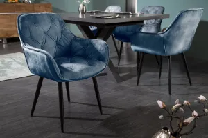 Chesterfield jedálenské kreslo 2 ks MEDON Dekorhome Sivá