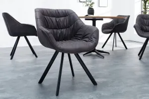 LuxD Dizajnové kreslo Kiara sivohnedé taupe