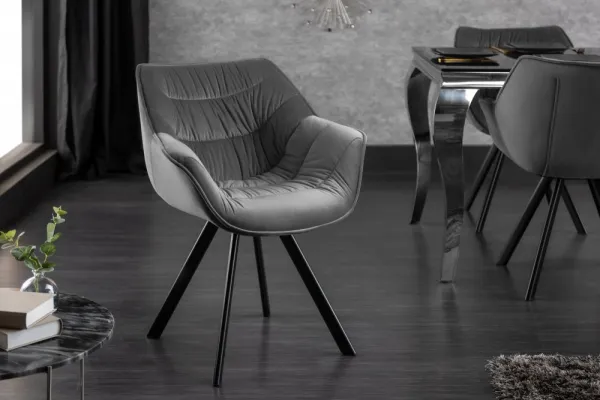LuxD 24120 Dizajnová stolička Kiara horčicový zamat