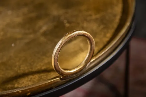 Odkladací stolík 2 ks GAIA Dekorhome Strieborná