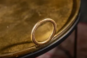 Odkladací stolík 2 ks GAIA Dekorhome Strieborná