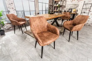 LuxD Dizajnové kreslo Esmeralda sivobéžové
