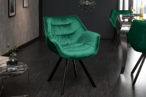 LuxD 24120 Dizajnová stolička Kiara horčicový zamat