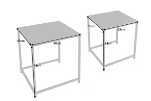Odkladací stolík 2 ks CHARON Dekorhome