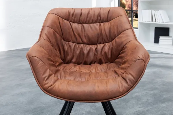LuxD Dizajnové kreslo Kiara sivohnedé taupe