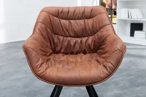 LuxD Dizajnové kreslo Kiara sivohnedé taupe