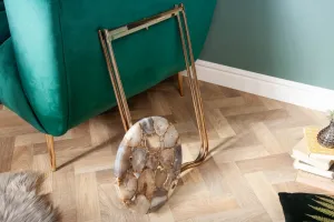 Odkladací stolík DAFNE Dekorhome Achát