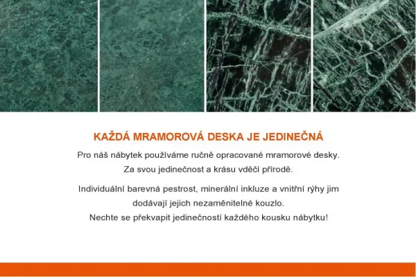 Odkladací stolík DAFNE Dekorhome Achát