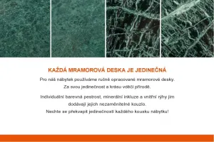 Odkladací stolík DAFNE Dekorhome Achát
