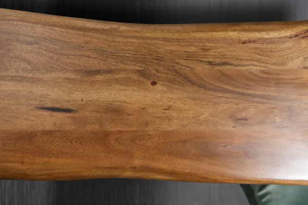 LuxD Dizajnová lavica Massive Honey 200 cm akácia