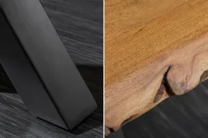 LuxD Dizajnová lavica Massive X Honey 200 cm akácia