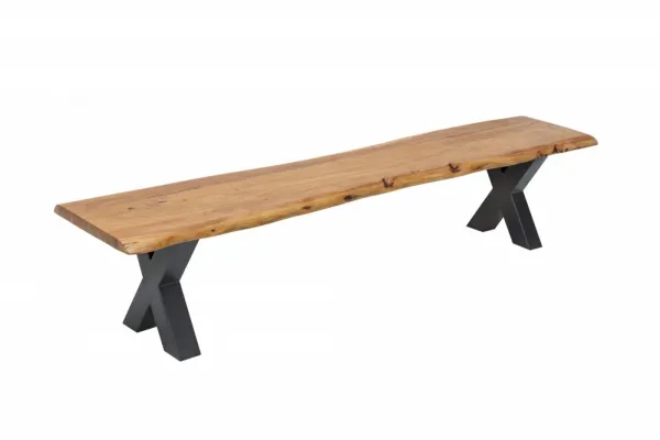 LuxD Dizajnová lavica Massive X Honey 200 cm akácia