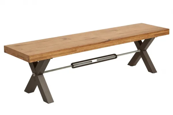 LuxD Dizajnová lavica Thunder, 180cm, divý dub