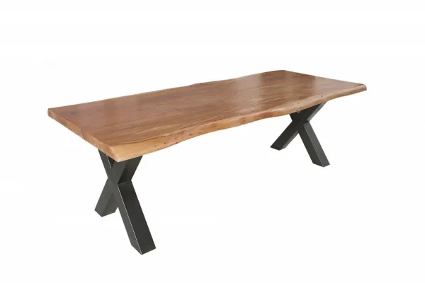 Jedálenský stôl ATHAMÁS akácie Dekorhome 240x97-106x77 cm