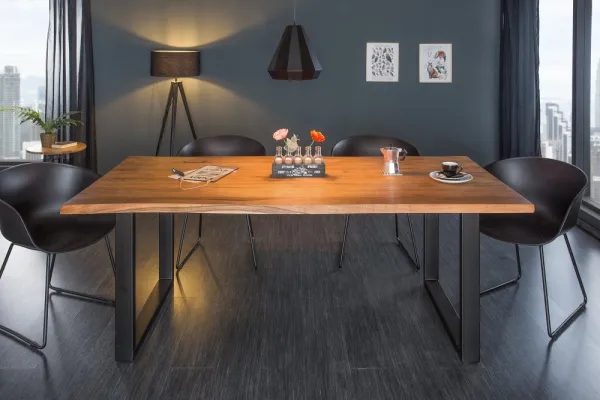 Jedálenský stôl ATHAMÁS divoká akácia Dekorhome 180x90x77 cm