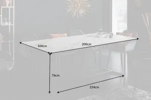 Jedálenský stôl ECHO Dekorhome Biela