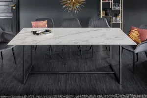 Jedálenský stôl ECHO Dekorhome Biela
