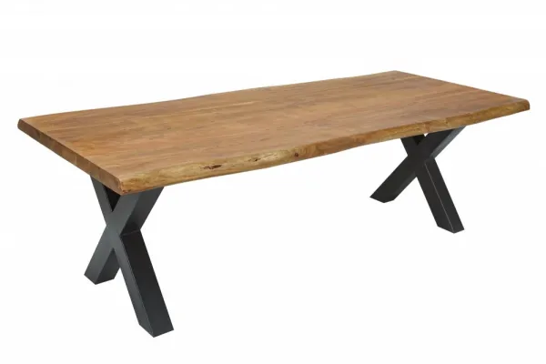 Jedálenský stôl ATHAMÁS akácie Dekorhome 240x97-106x77 cm