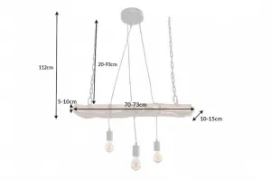 Závesná lampa IDAIA Dekorhome 70 cm