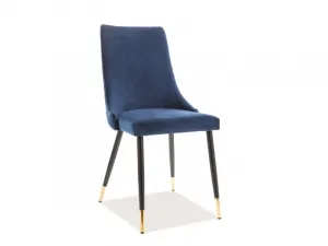 Jedálenská stolička PIANO VELVET Signal Sivá