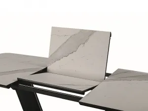 Rozkladací jedálenský stôl ARMANI CERAMIC Signal Čierna / biela
