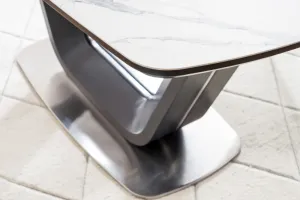 Rozkladací jedálenský stôl ARMANI CERAMIC Signal Čierna / biela