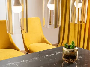 Jedálenská stolička PIANO VELVET Signal Sivá