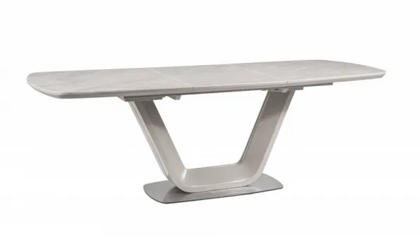 Rozkladací jedálenský stôl ARMANI CERAMIC Signal Čierna / biela
