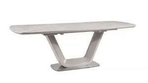 Rozkladací jedálenský stôl ARMANI CERAMIC Signal Čierna / biela