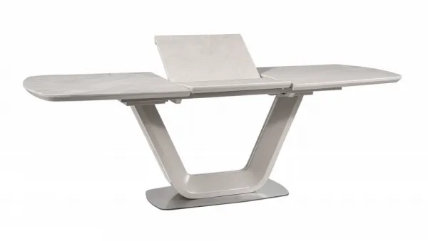 Rozkladací jedálenský stôl ARMANI CERAMIC Signal Čierna / biela