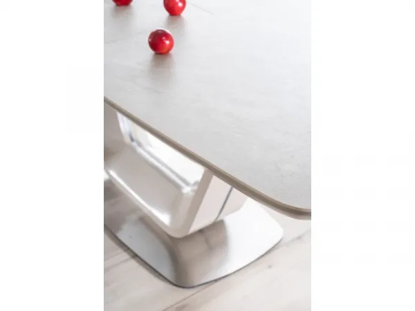 Rozkladací jedálenský stôl ARMANI CERAMIC Signal Čierna / biela