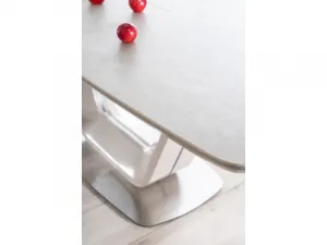 Rozkladací jedálenský stôl ARMANI CERAMIC Signal Čierna / biela