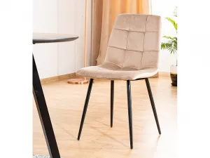 Jedálenská stolička Biola Velvet čierna