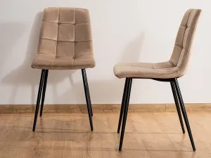 Jedálenská stolička Biola Velvet čierna