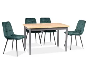 Jedálenská stolička Biola Velvet čierna