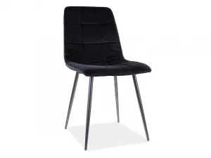 Jedálenská stolička Biola Velvet čierna