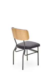 HALMAR Jedálenská stolička SMART-KR dub/čierna