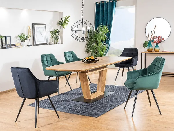 Jedálenské kreslo LILIA VELVET Signal Sivá