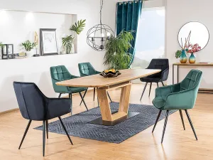 Jedálenské kreslo LILIA VELVET Signal Sivá